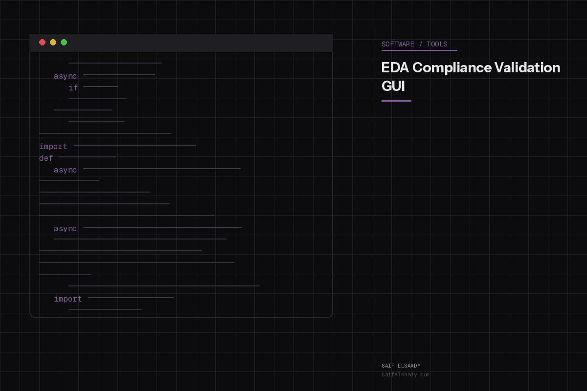 EDA Compliance Validation GUI
